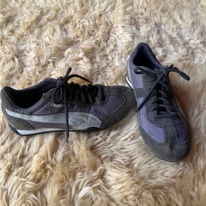 Puma Women’s 6.5 Charcoal gray and Silver Sneakers